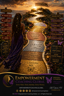 I Choose Me Journey — Empowerment Coaching Global path graphic by Kelli Frederick